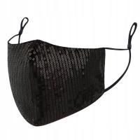 MASECZKA-OCHRONNA-ZDOBIONA-CEKINAMI-CZARNA